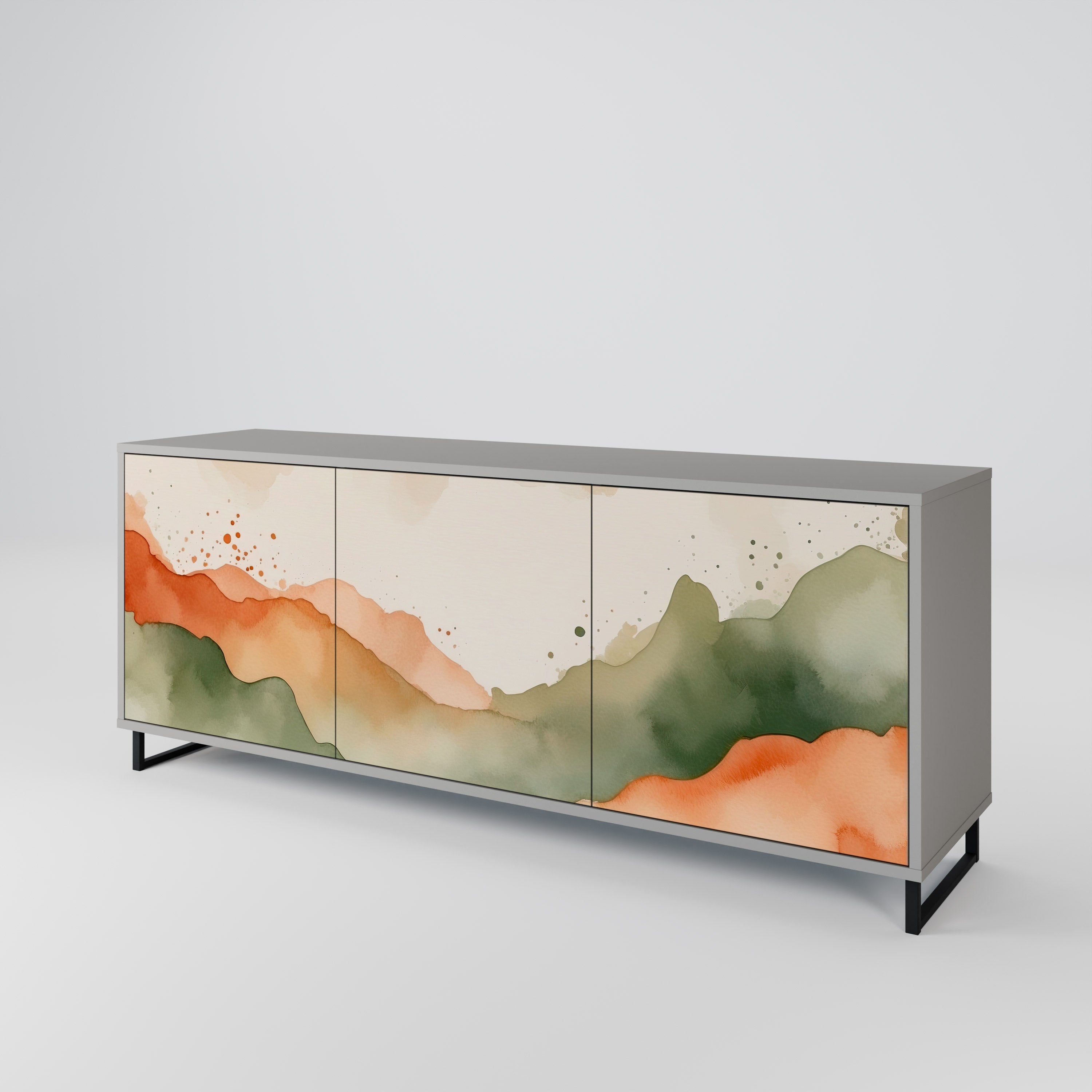 WATERCOLOUR PEAKS 3-Door Sideboard