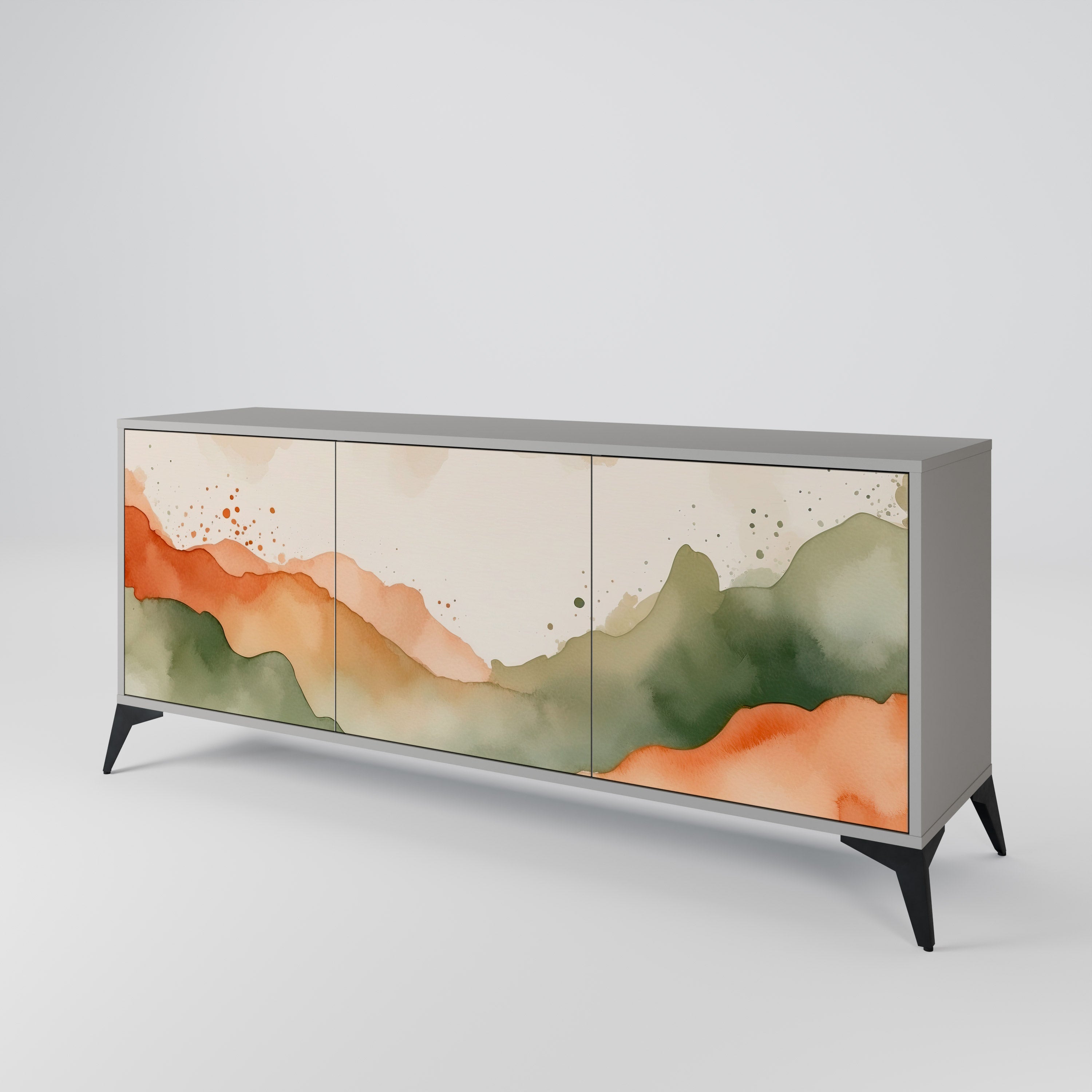 WATERCOLOUR PEAKS 3-Door Sideboard