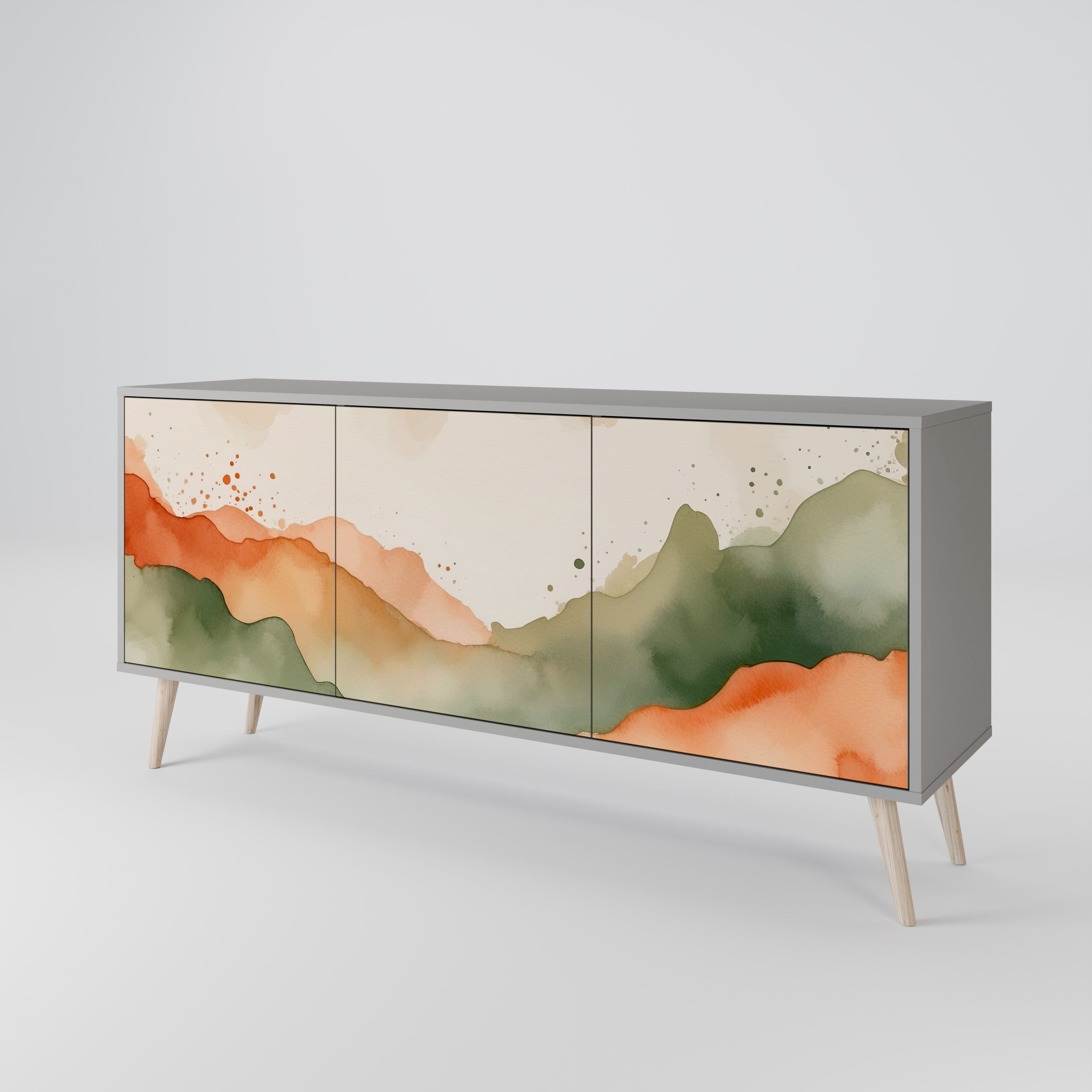 WATERCOLOUR PEAKS 3-Door Sideboard