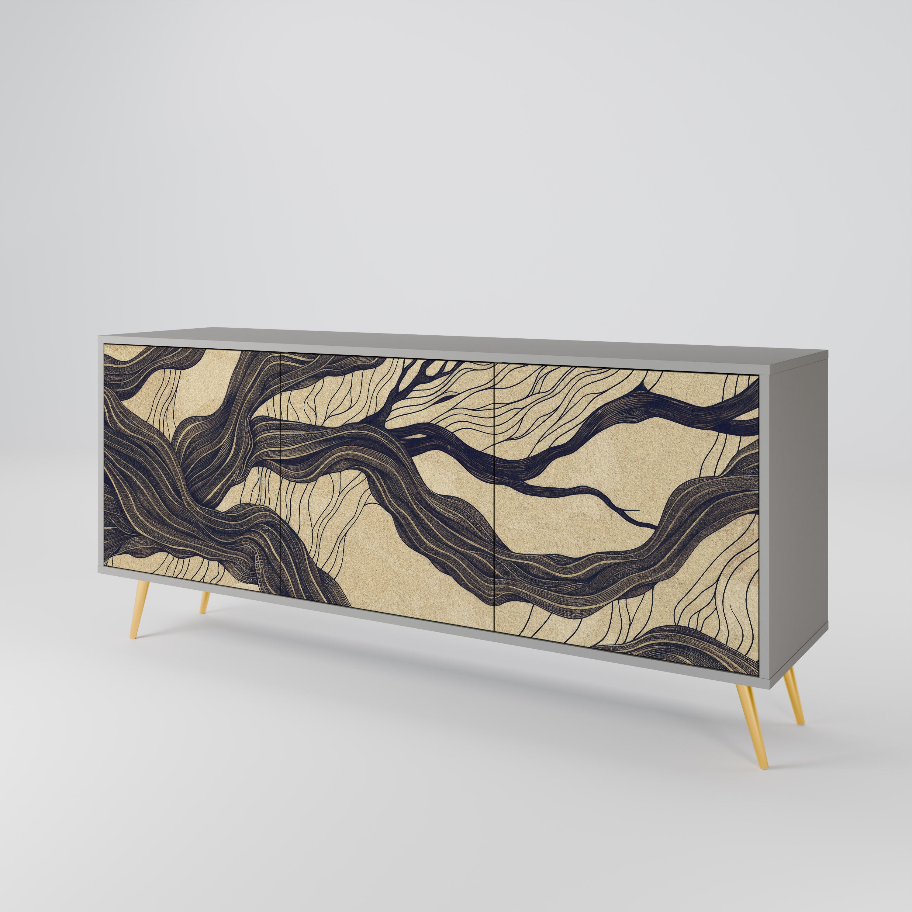 UNIFIED FRAGMENTS 3-Door Sideboard