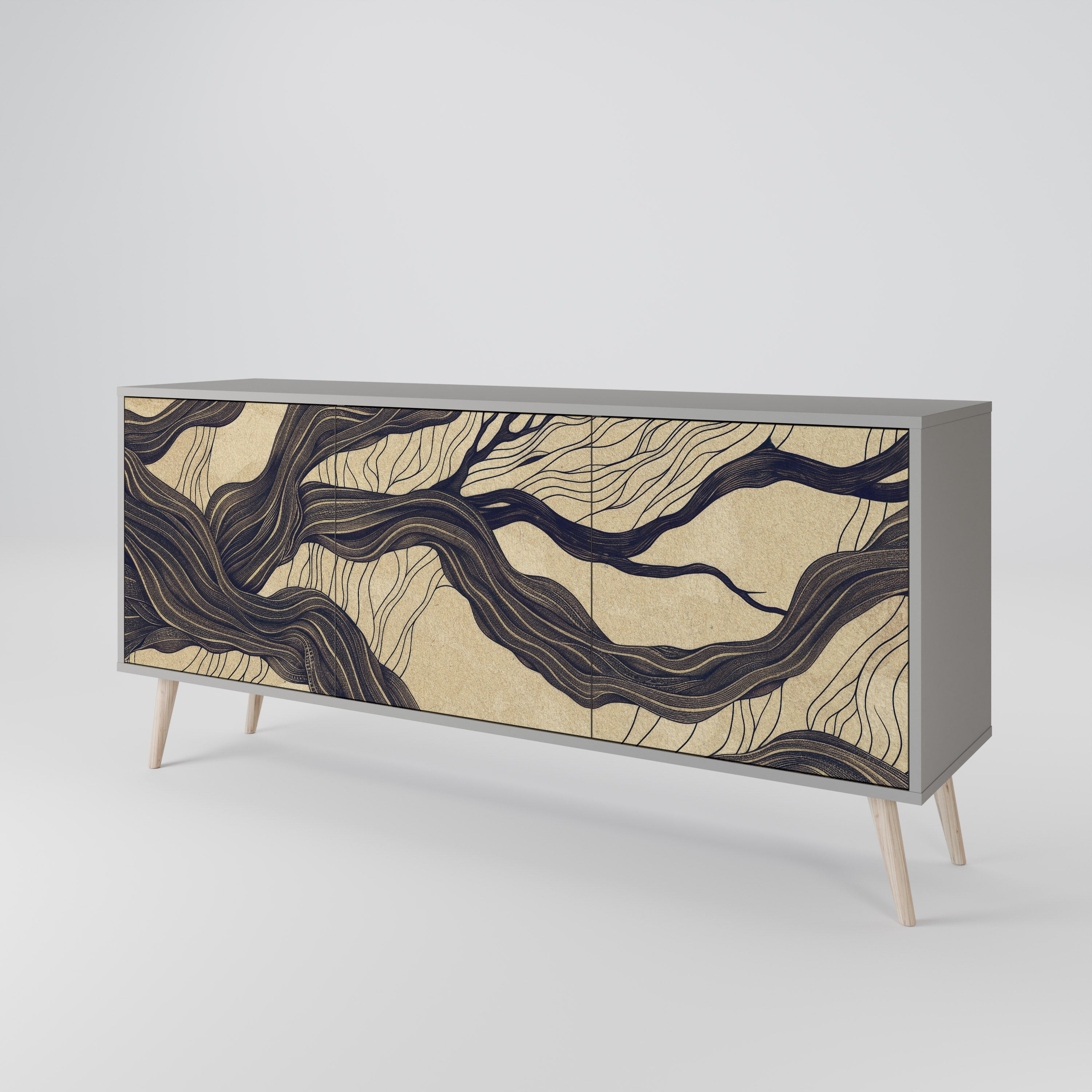 UNIFIED FRAGMENTS 3-Door Sideboard