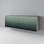 ORNAMENTAL GLIMMER Aparador de 3 Puertas en Acabado Gris