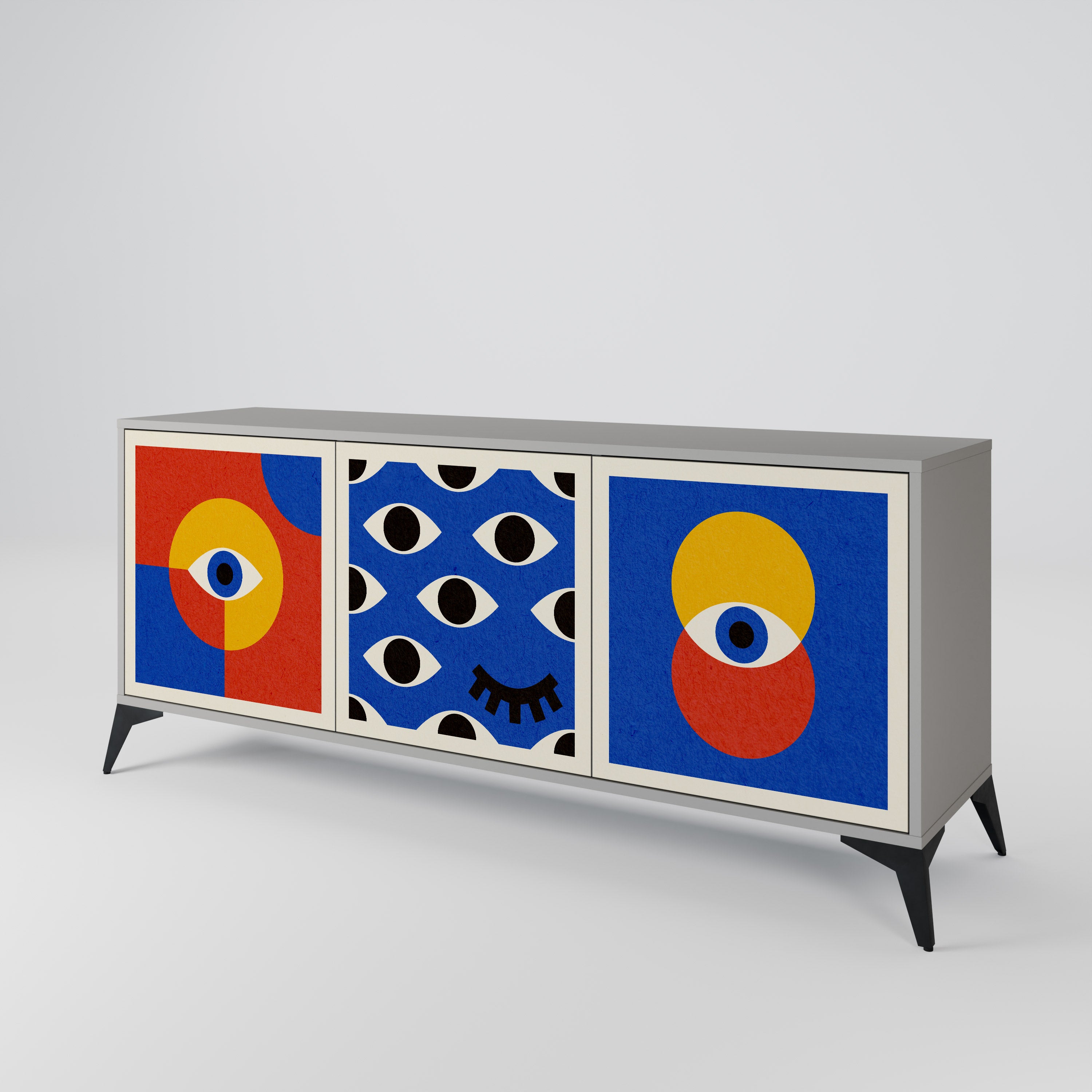 GEOMETRIC EYES 3-Door Sideboard
