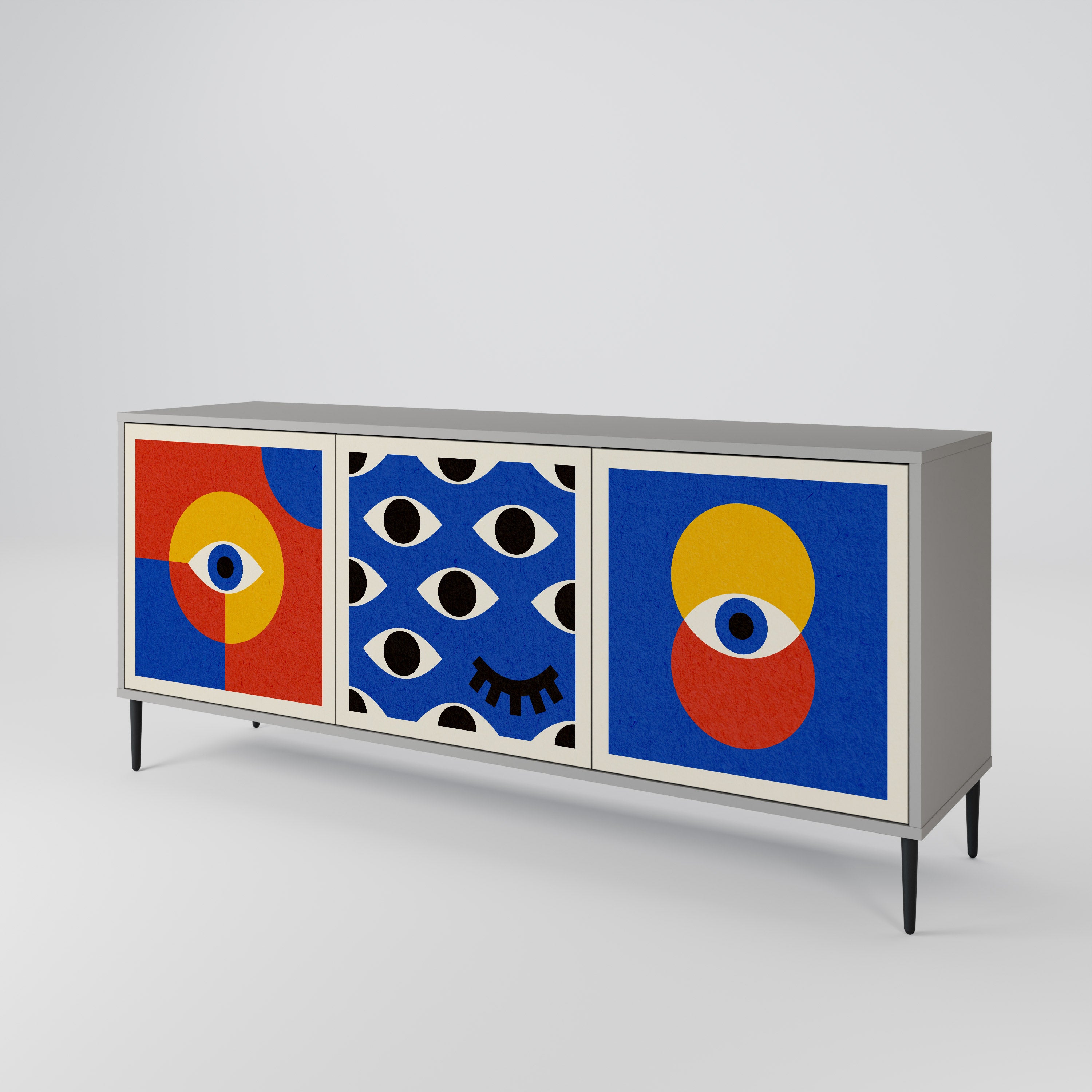 GEOMETRIC EYES 3-Door Sideboard