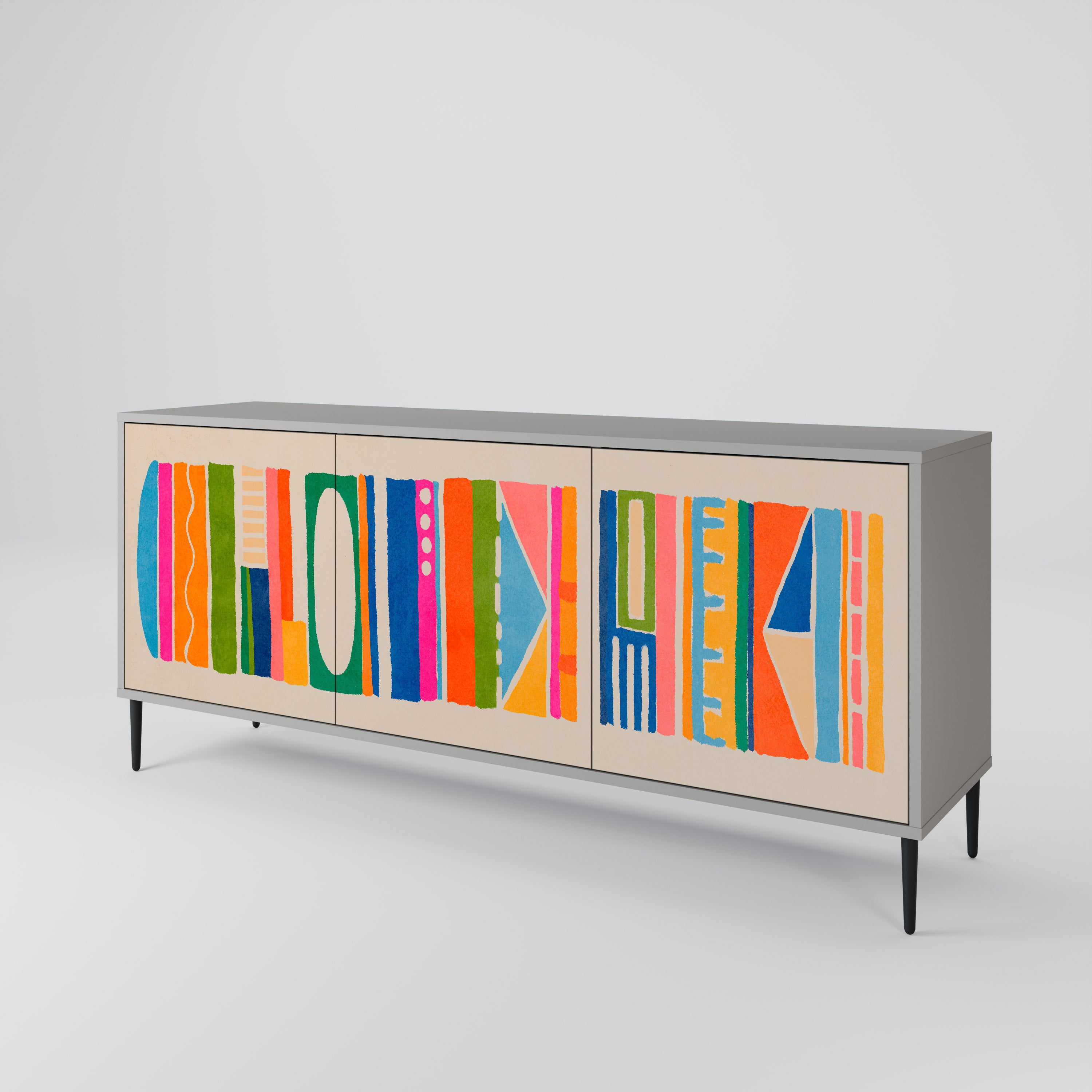 GEOMETRIC SHINE 3-Door Sideboard