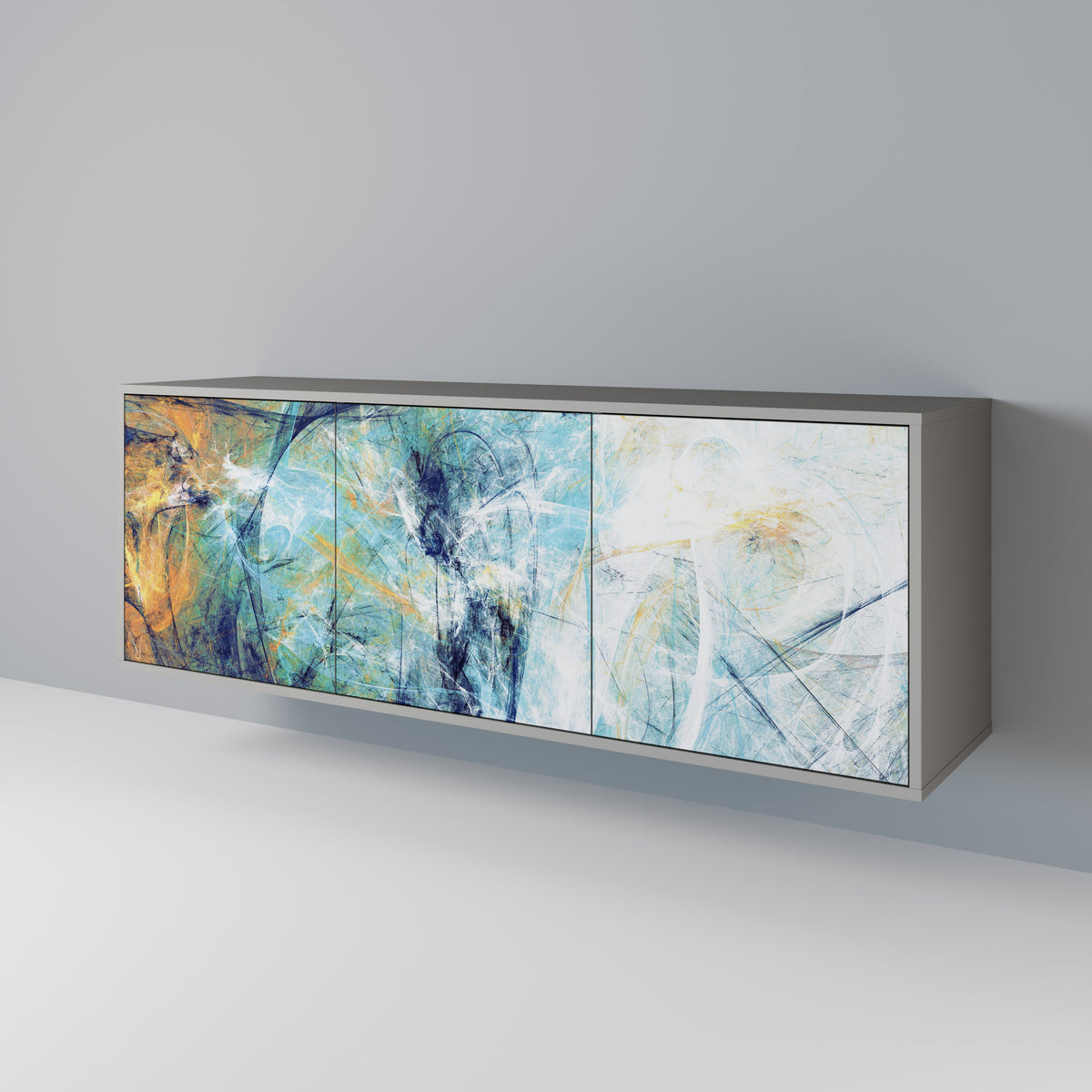 ABSTRACT THOUGHTS Aparador de 3 Puertas