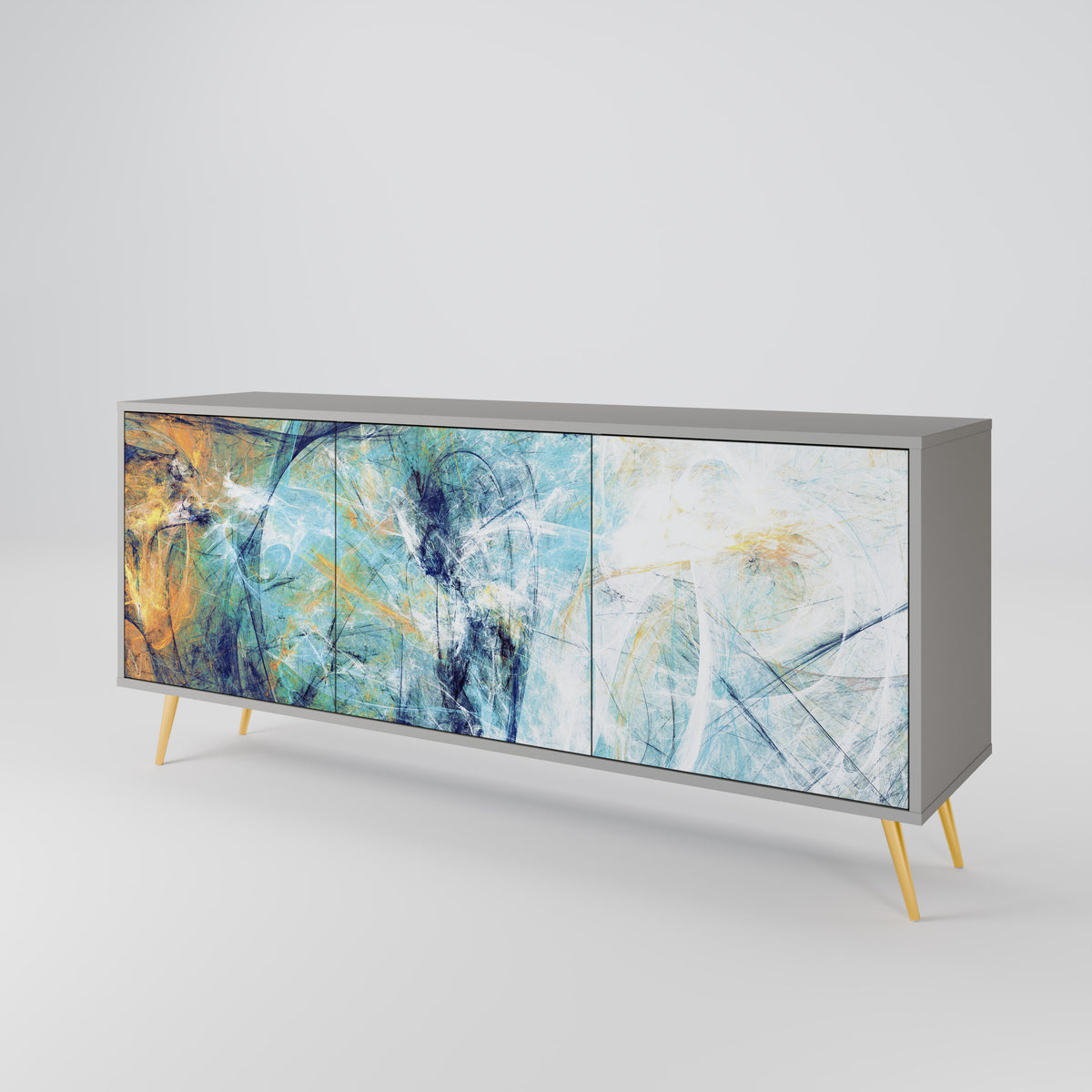 ABSTRACT THOUGHTS Aparador de 3 Puertas