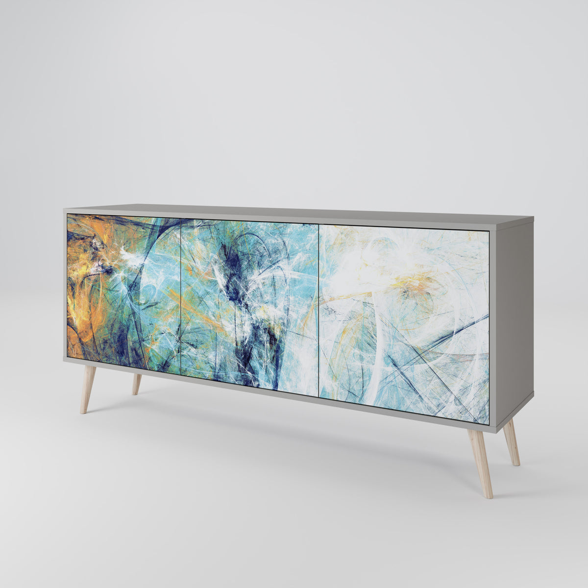 ABSTRACT THOUGHTS Aparador de 3 Puertas