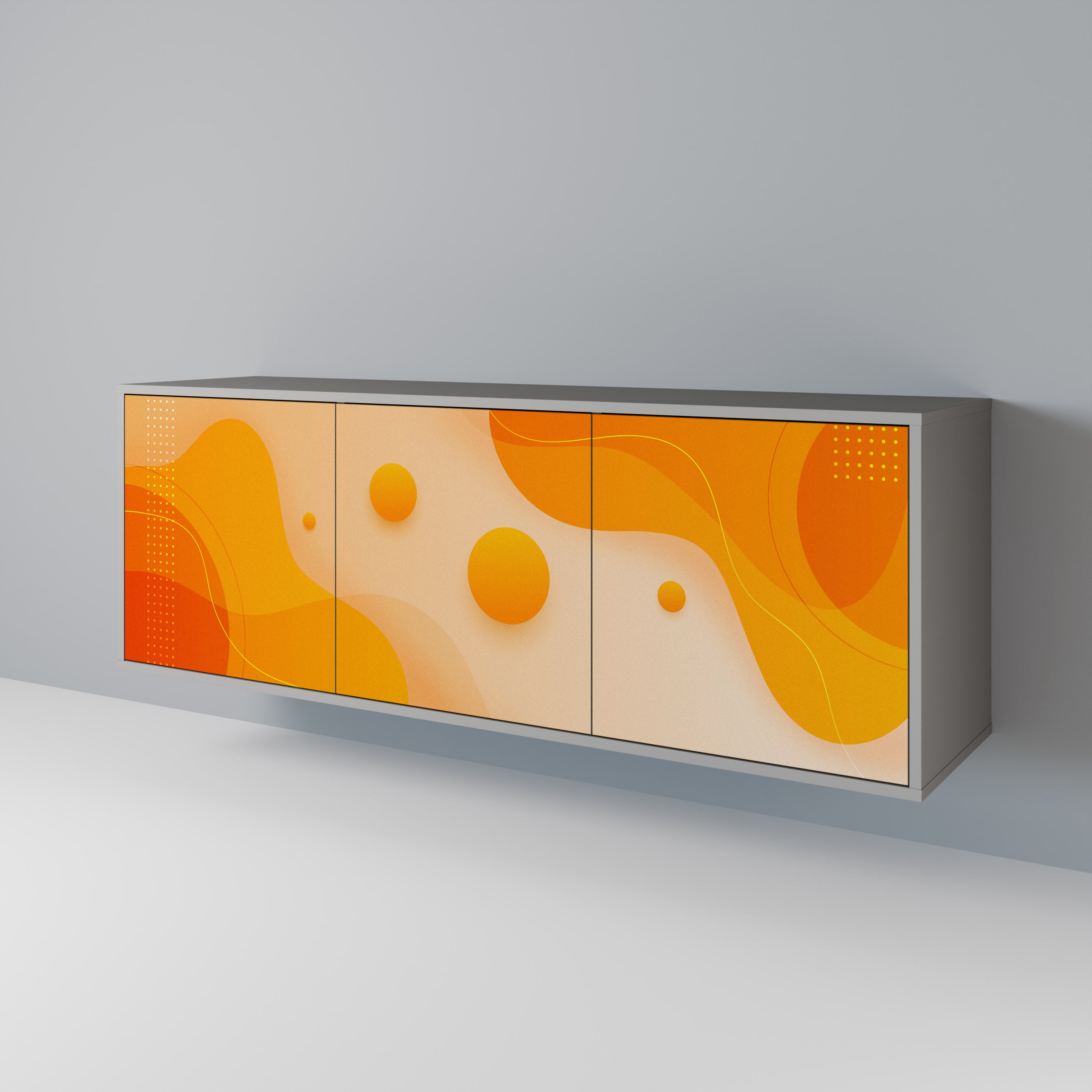 ORANGE ARRANGEMENT 3-Door Sideboard