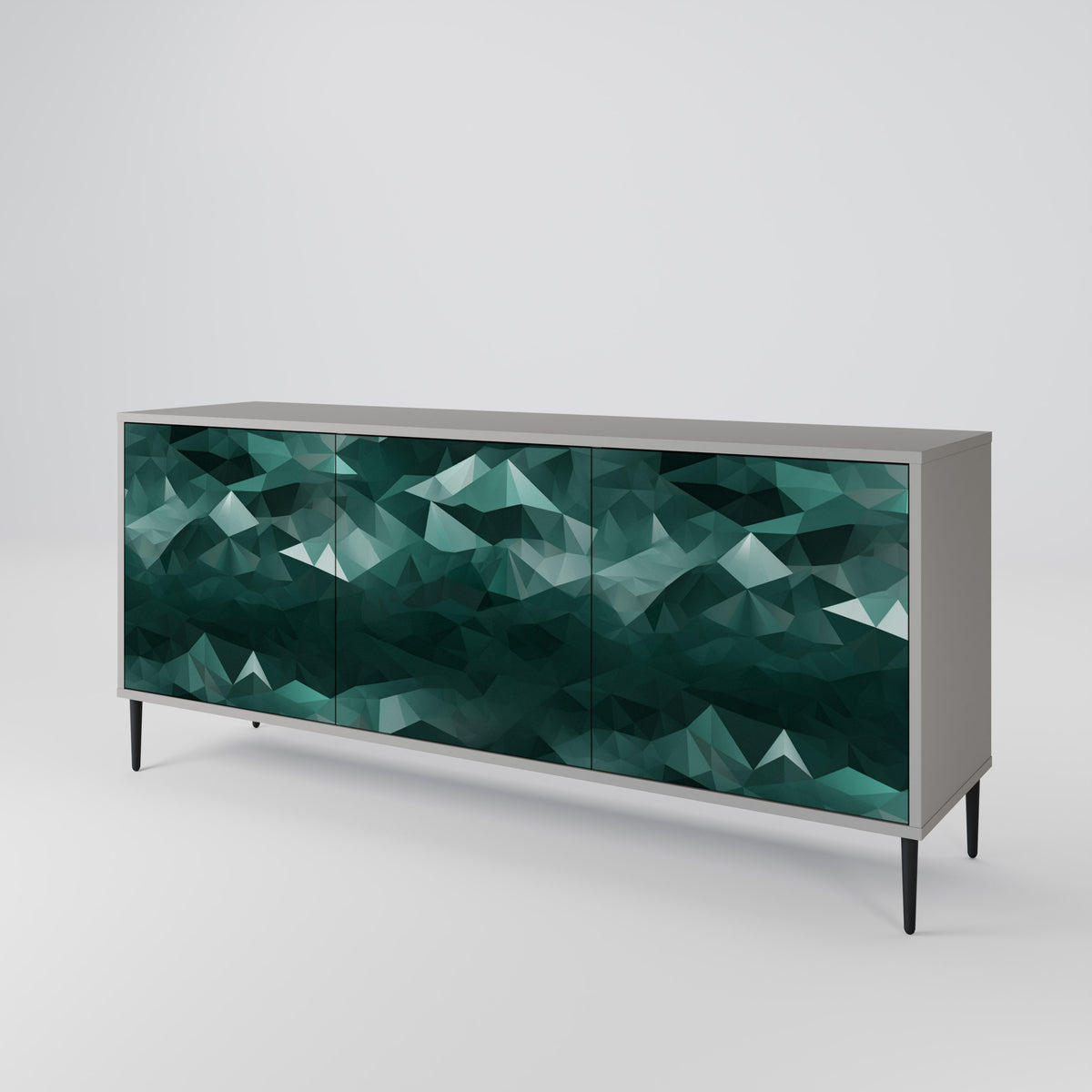 POLYGONAL FLOATING Aparador de 3 Puertas