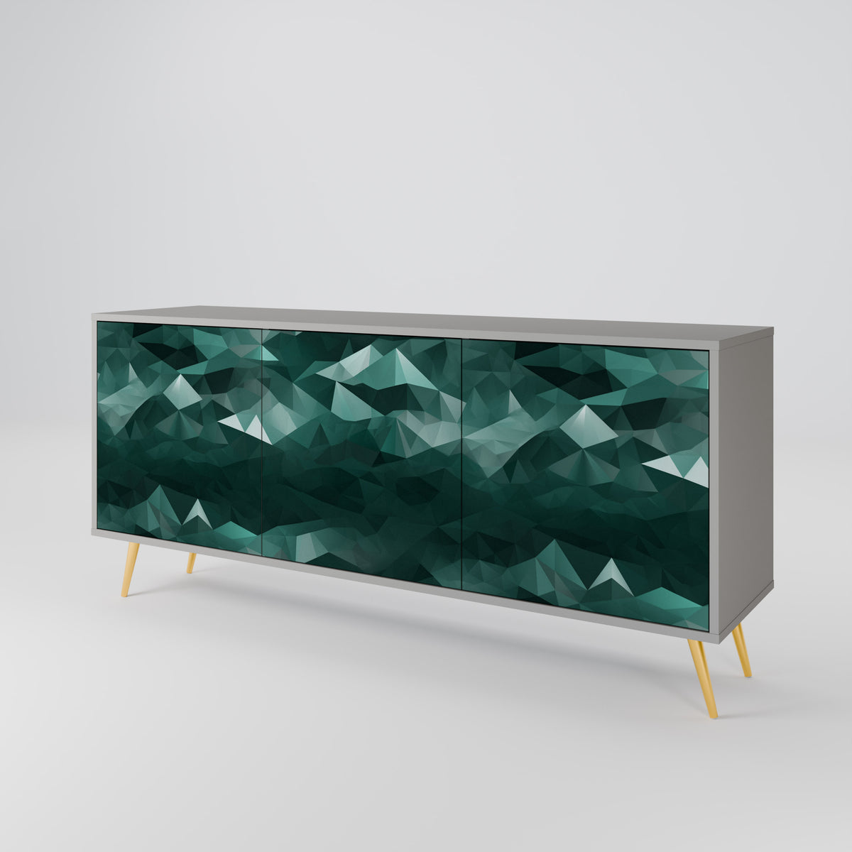 POLYGONAL FLOATING Aparador de 3 Puertas
