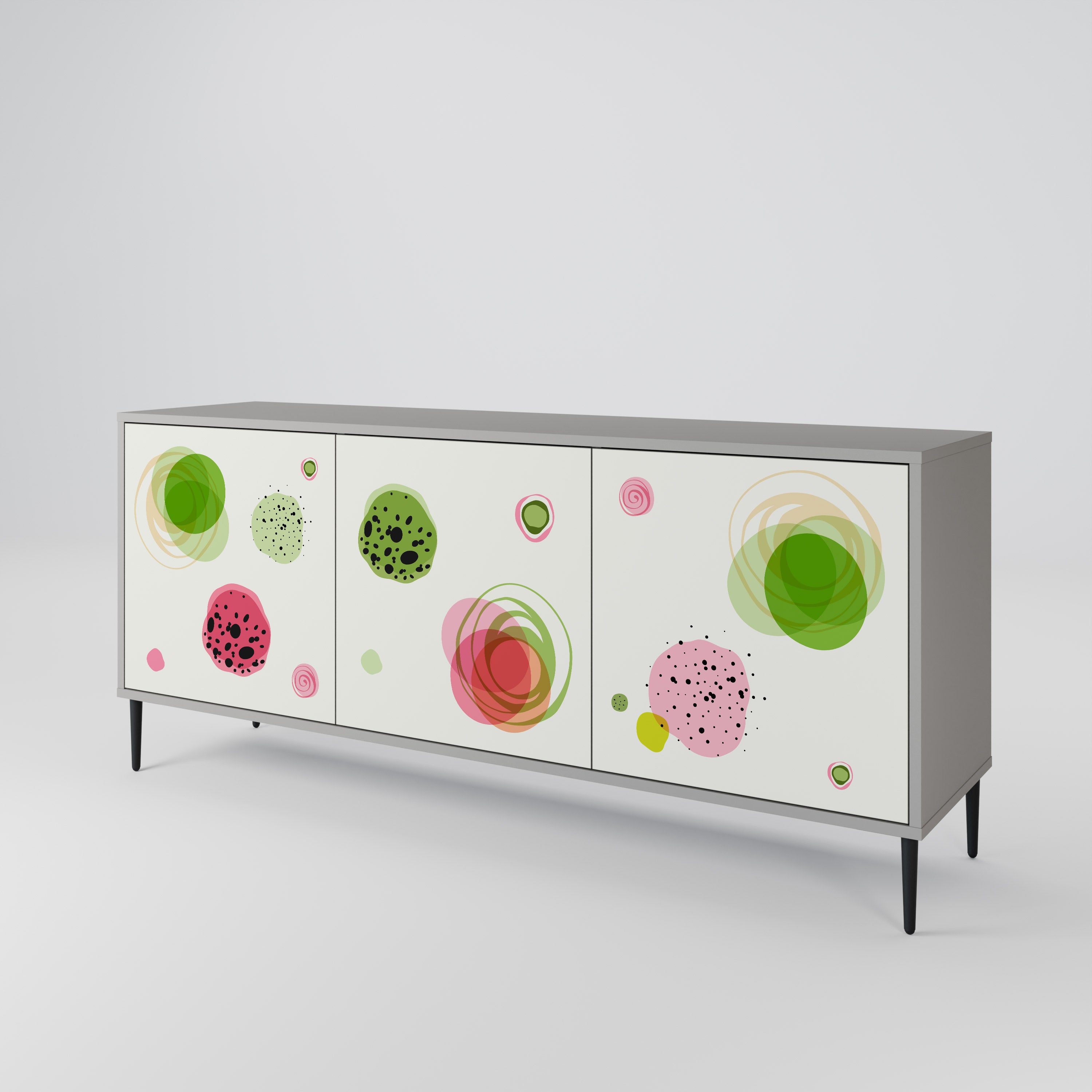 COLORFUL COSMOS 3-Door Sideboard