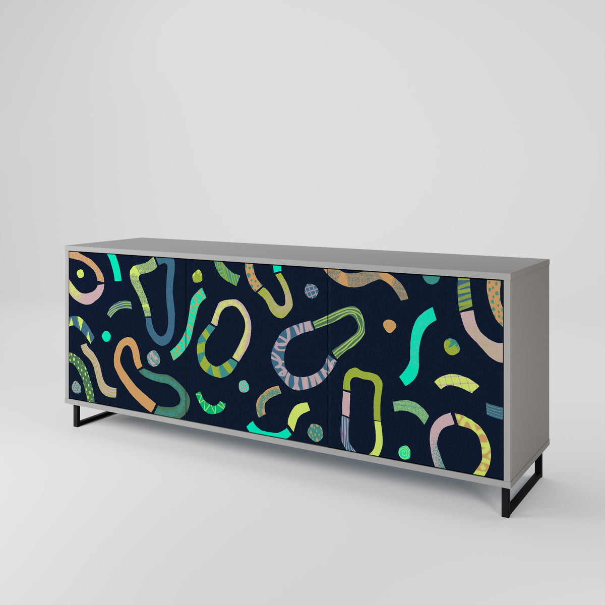 CONTRAST DANCE Aparador de 3 Puertas