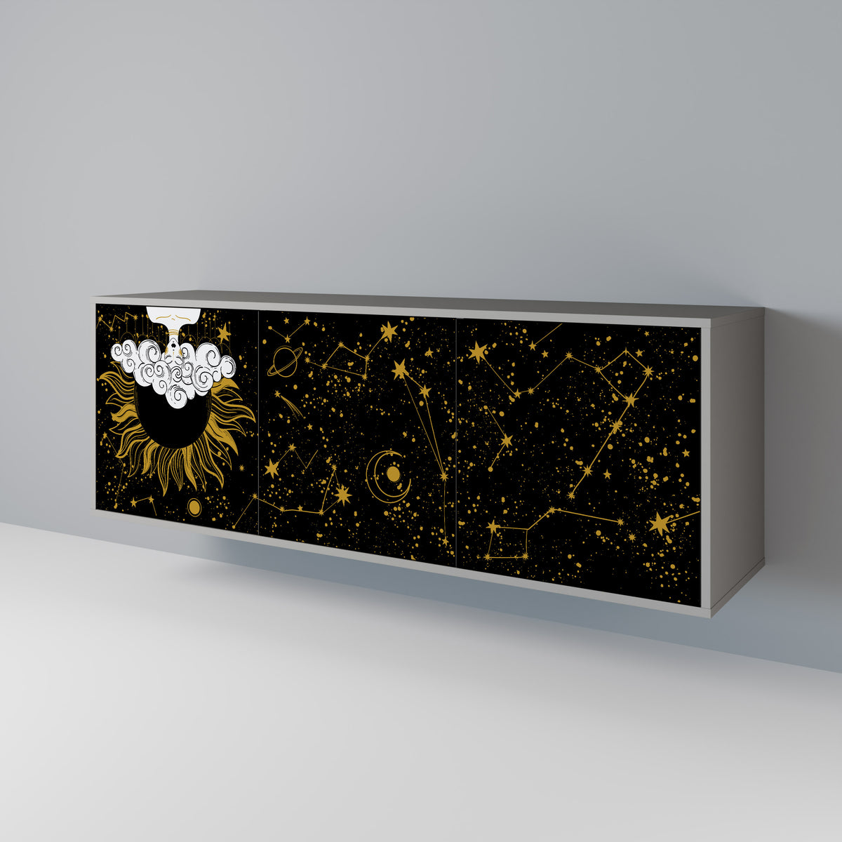 STELLAR CONSTELLATIONS Aparador de 3 Puertas
