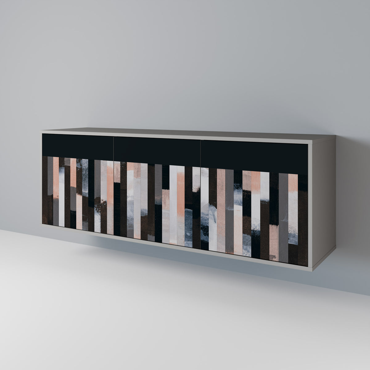 COLLAGE OF RECTANGLES Aparador de 3 Puertas