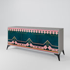 ROYAL COMPOSITION 3-Door Sideboard in Grey Finish