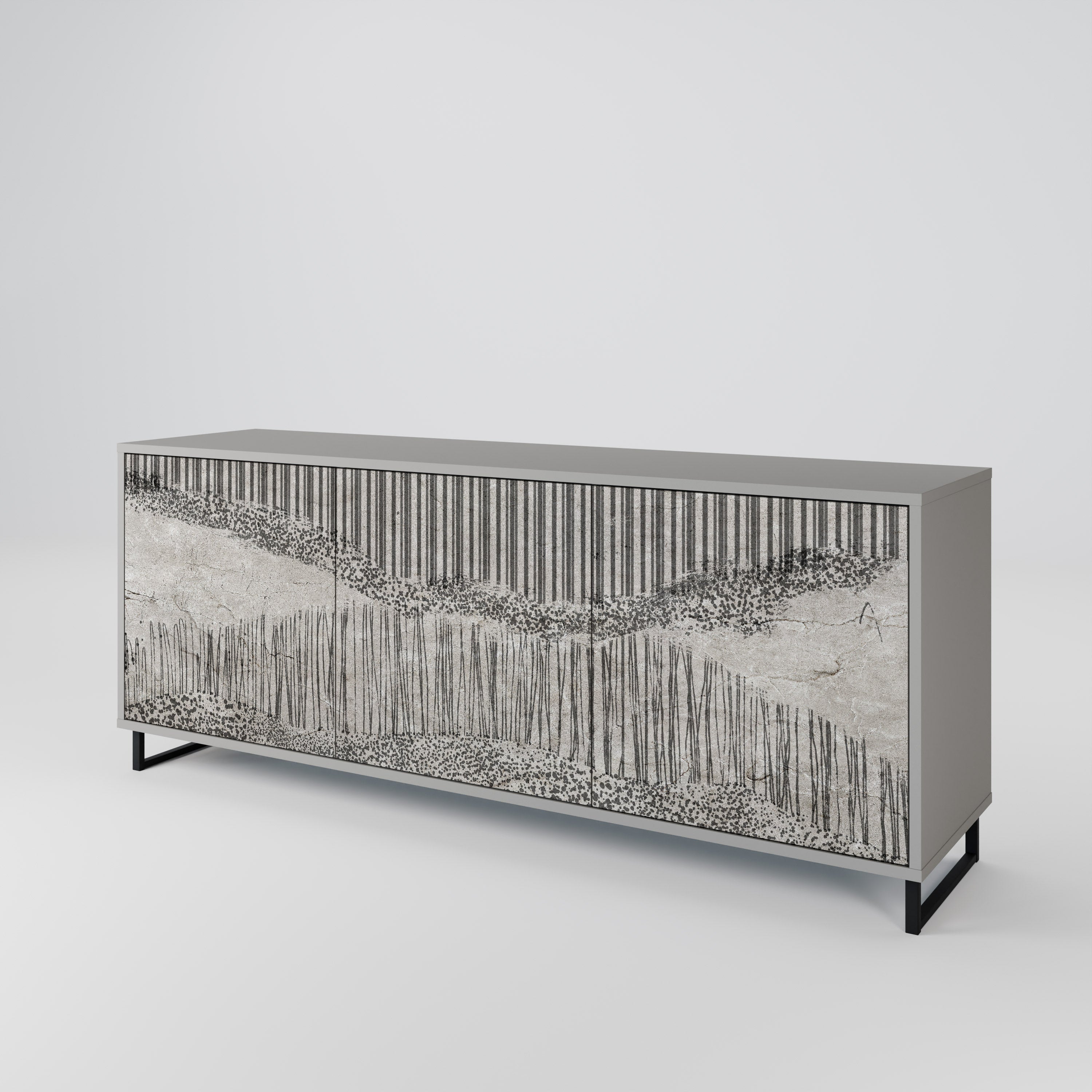 GRAIN LINES 3-Door Sideboard