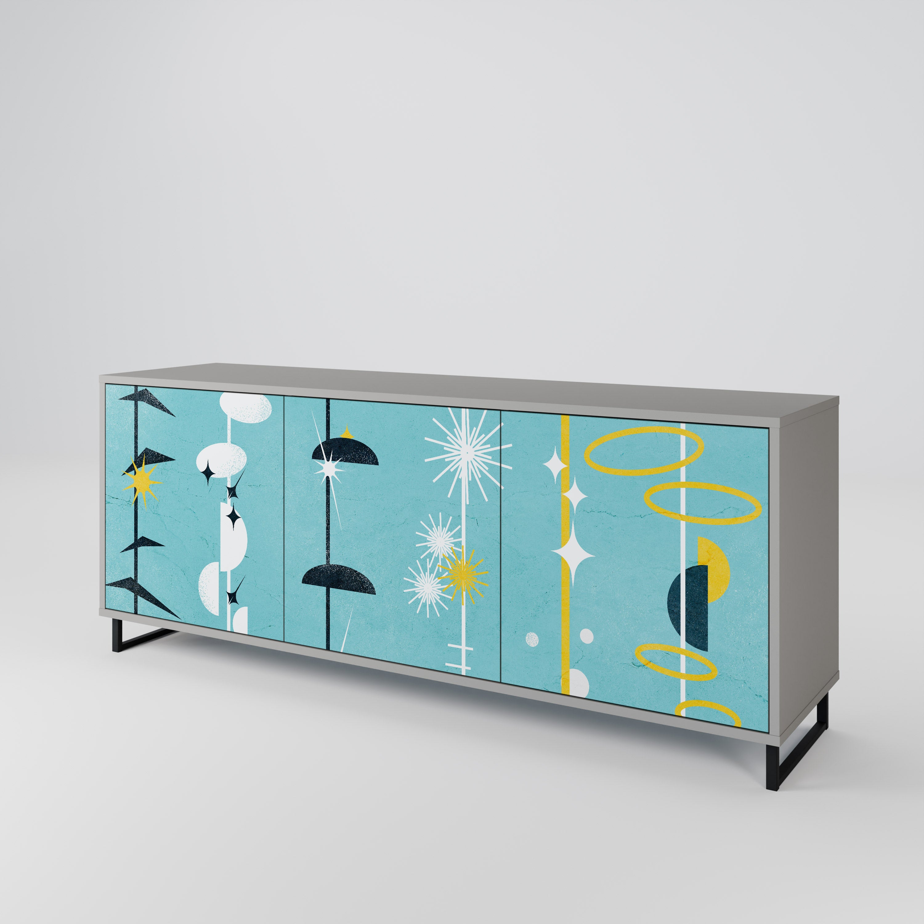 PATHS TO HAPPINESS 3-Door Sideboard