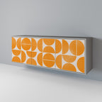 RECURRING DREAMS Aparador de 3 Puertas en Acabado Gris