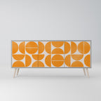 RECURRING DREAMS Aparador de 3 Puertas en Acabado Gris