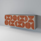 REPETITION COMPULSION Aparador de 3 Puertas en Acabado Gris