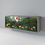 VIRGIN FOREST WITH SUNSET Aparador de 3 Puertas en Acabado Gris