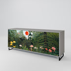 VIRGIN FOREST WITH SUNSET Aparador de 3 Puertas en Acabado Gris