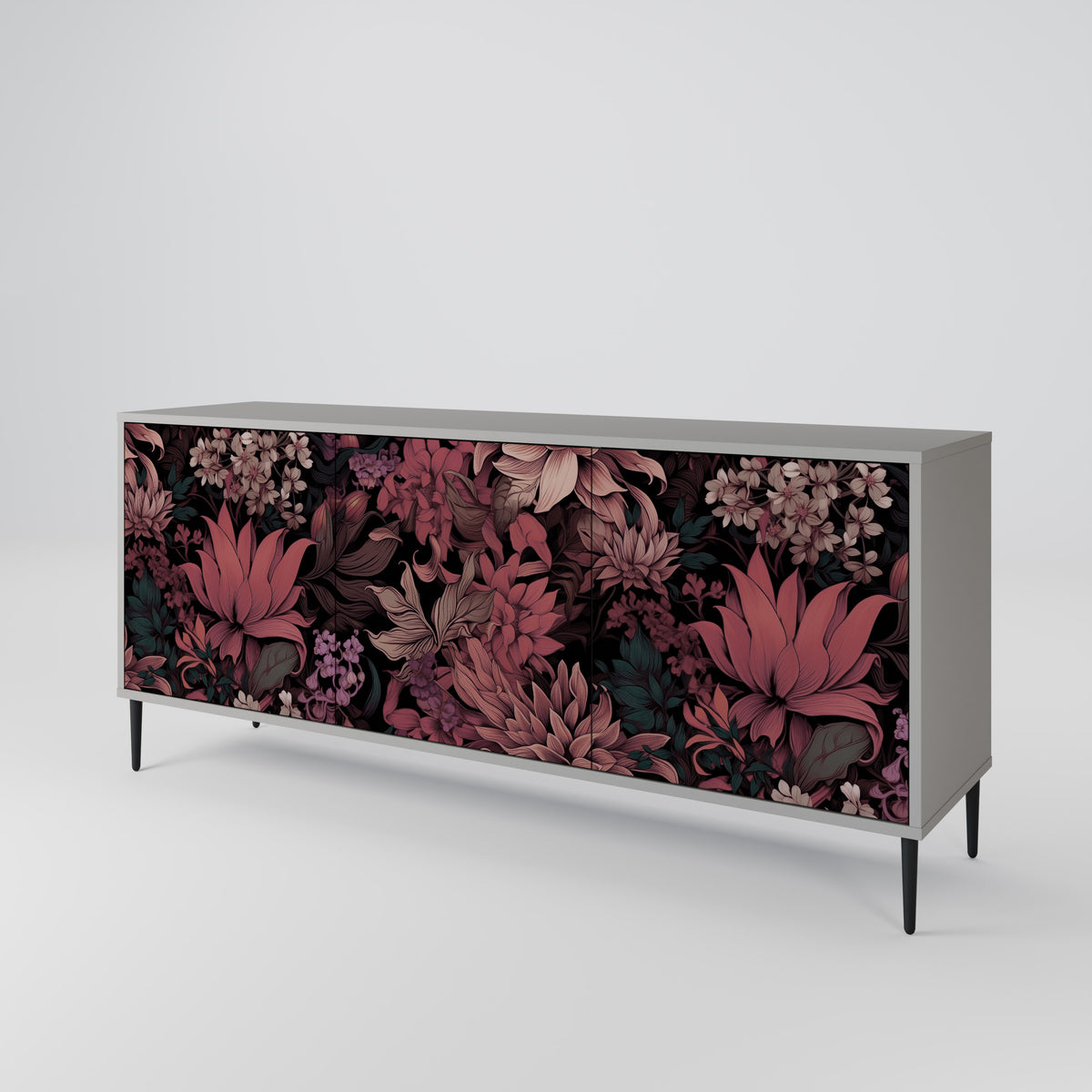 FLORAL WHISPER Aparador de 3 Puertas
