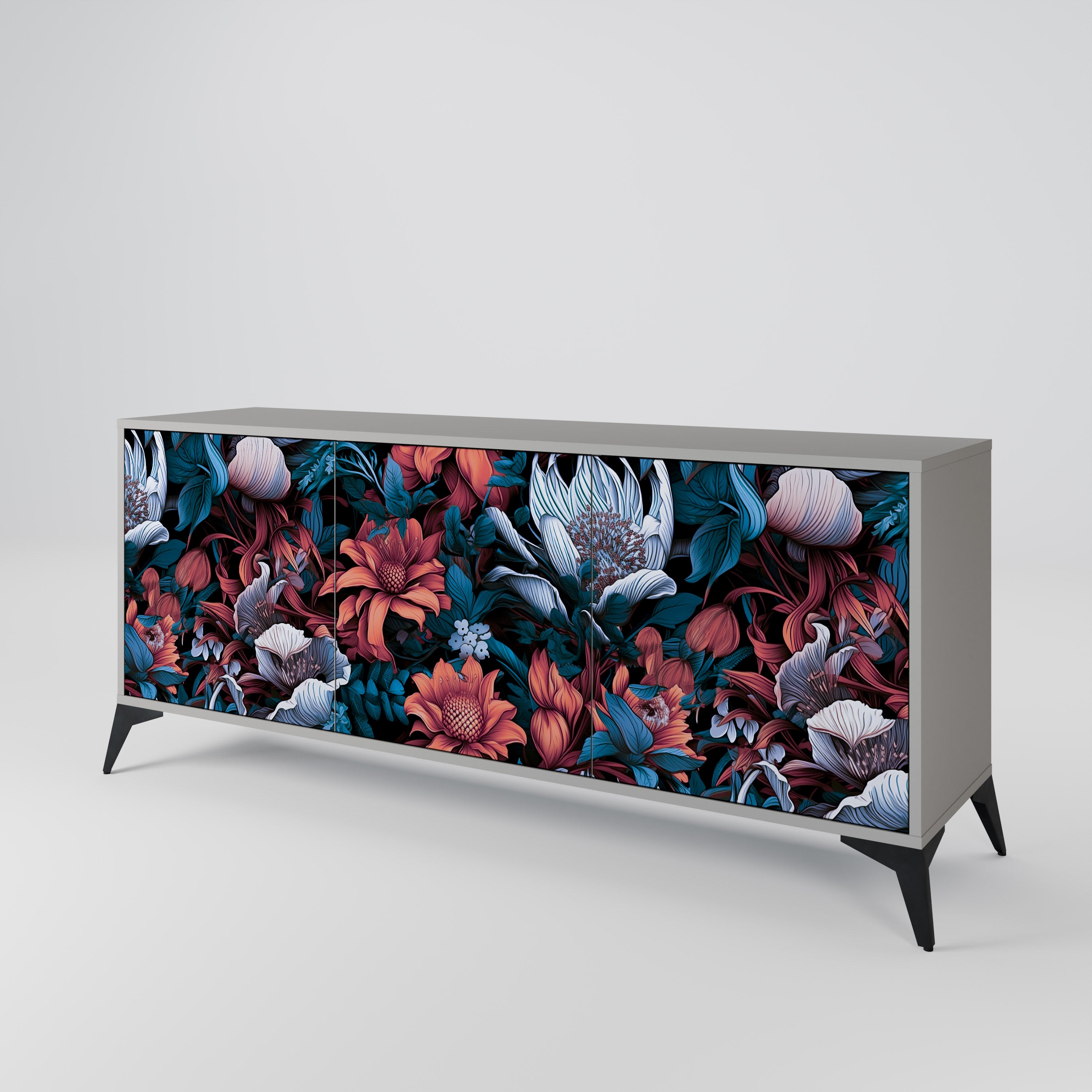 ETHEREAL BLOSSOMS 3-Door Sideboard