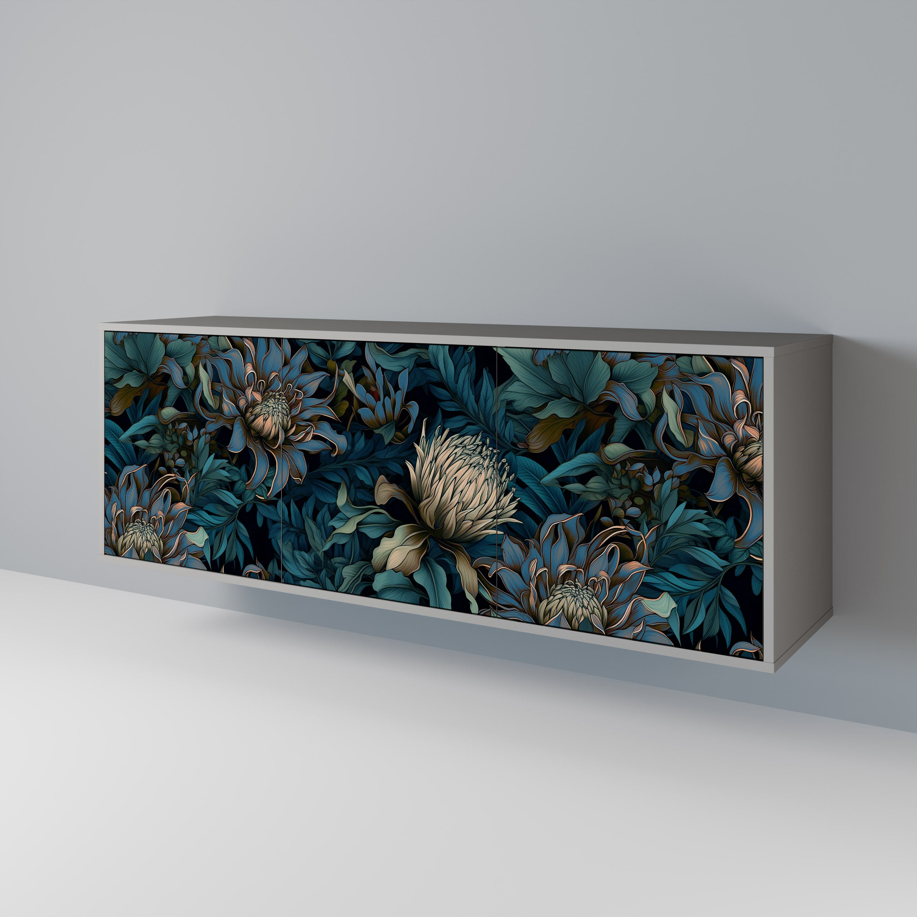 TWILIGHT BLOOM 3-Door Sideboard