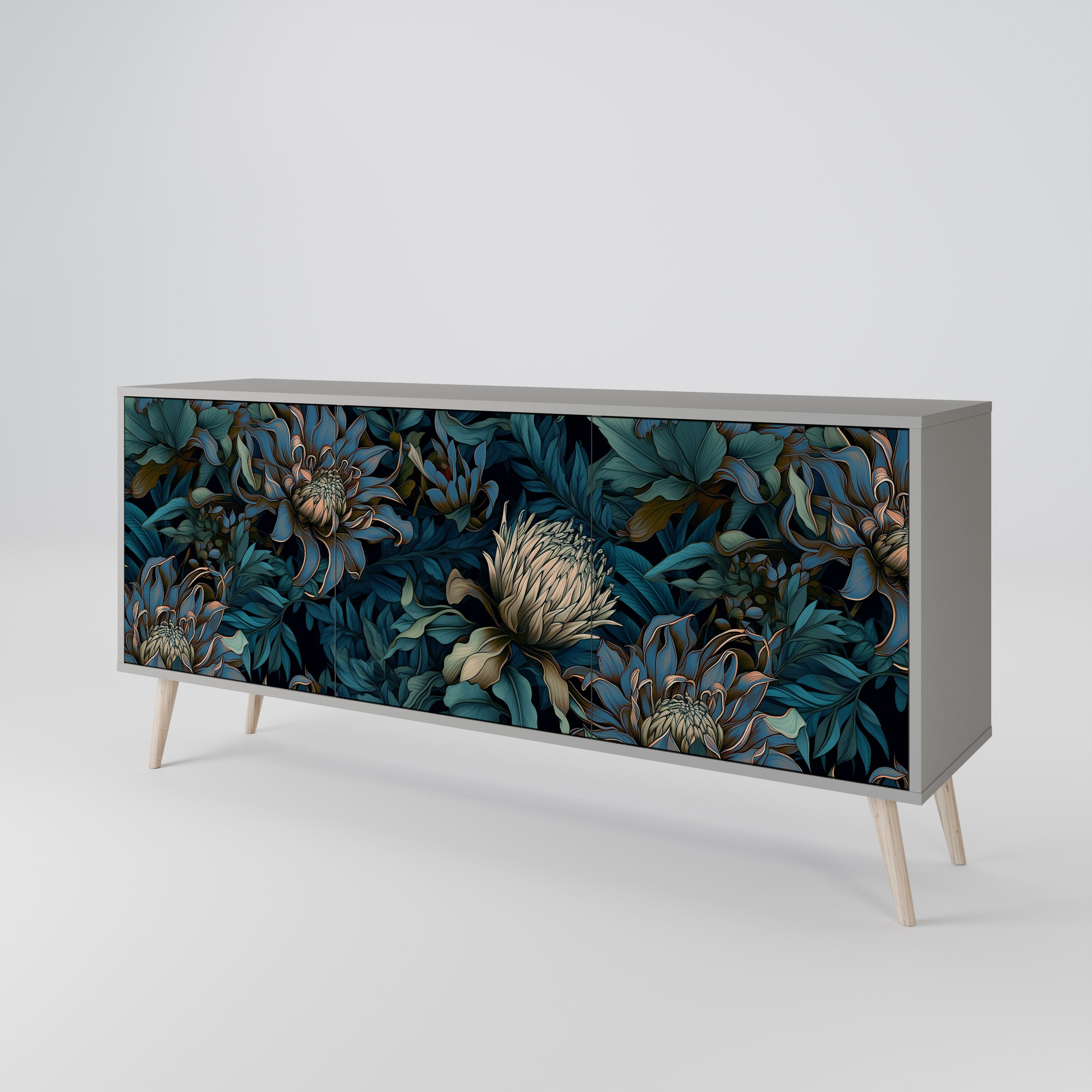 TWILIGHT BLOOM 3-Door Sideboard