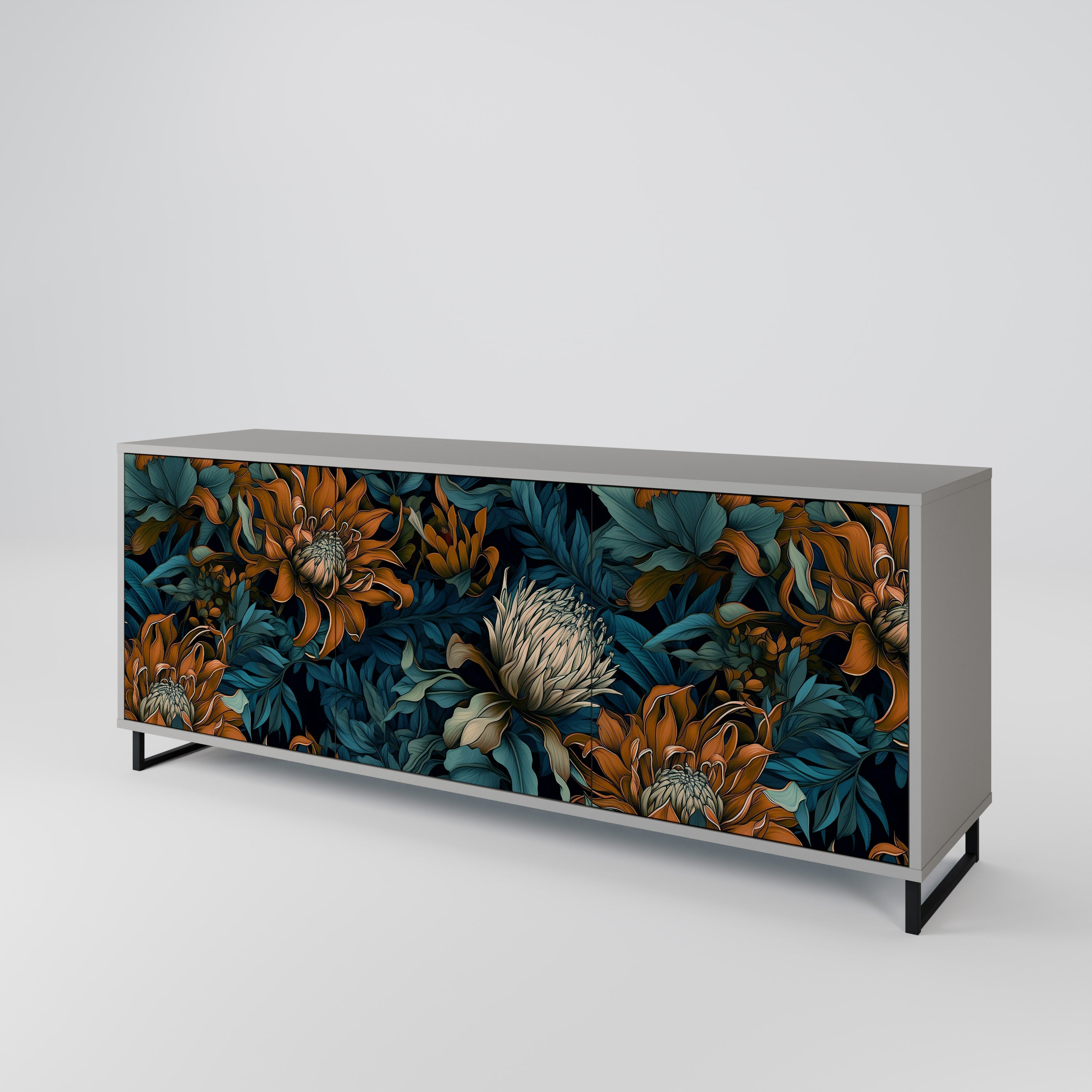 MORNING BLOOM 3-Door Sideboard