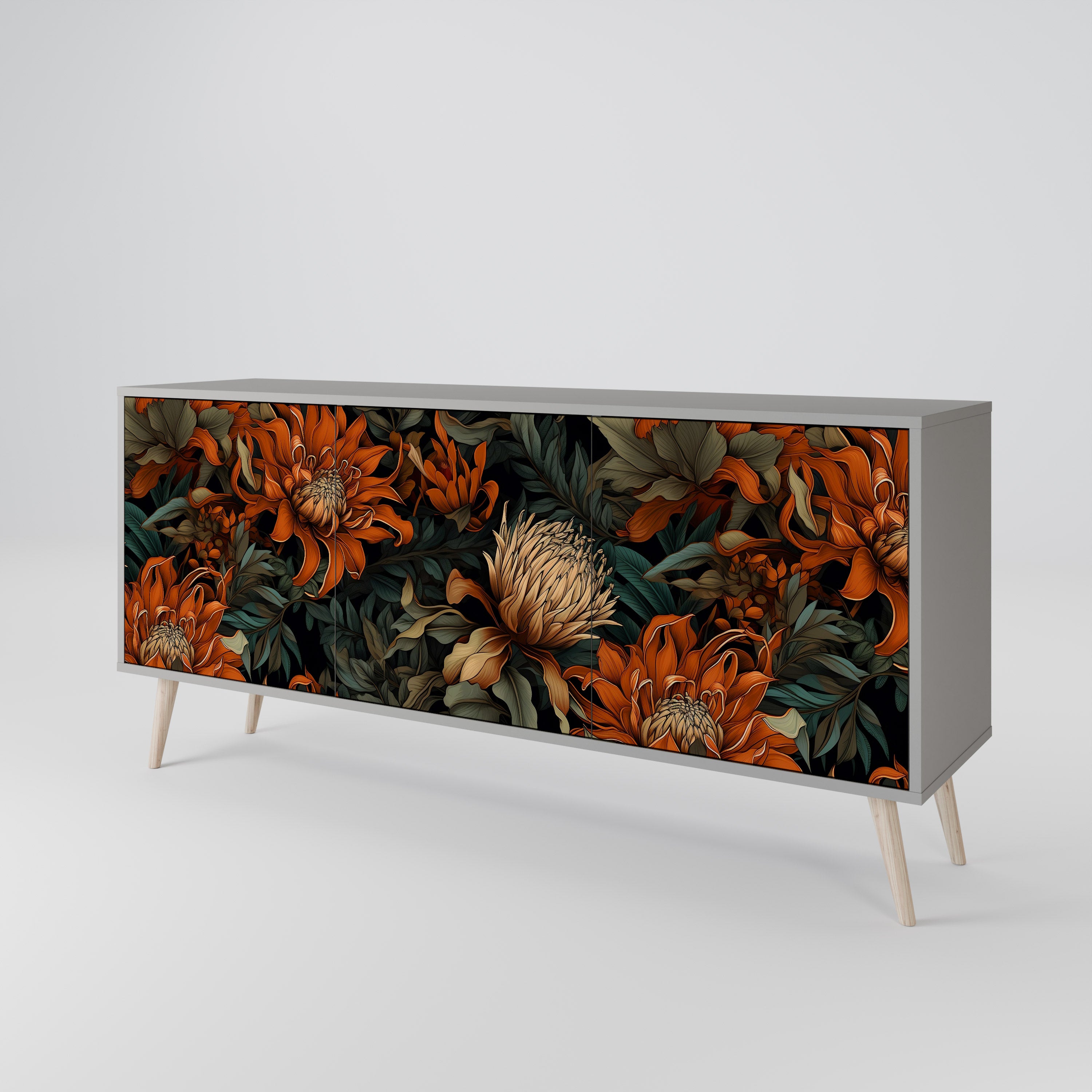 DAWN BLOOM 3-Door Sideboard