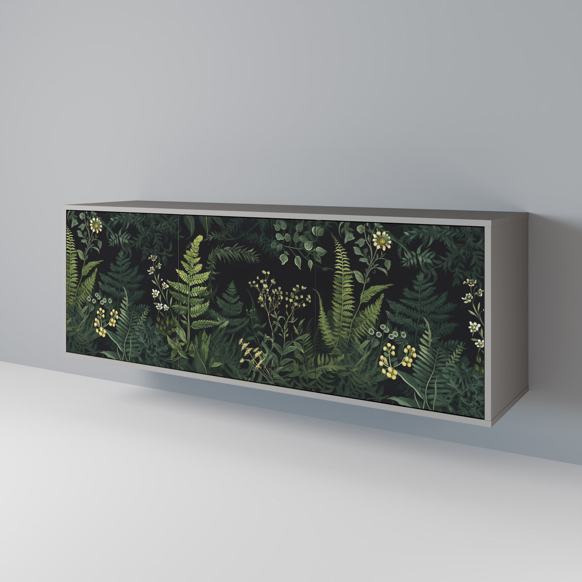FERN FLOWERS Aparador de 3 Puertas