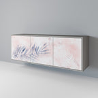 TIMELESS FLOAT Aparador de 3 Puertas en Acabado Gris