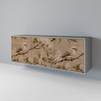 PETAL DISTINGUISH 3-Door Sideboard in Grey Finish