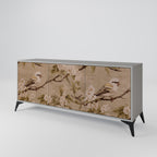 PETAL DISTINGUISH 3-Door Sideboard in Grey Finish
