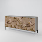 PETAL DISTINGUISH 3-Door Sideboard in Grey Finish