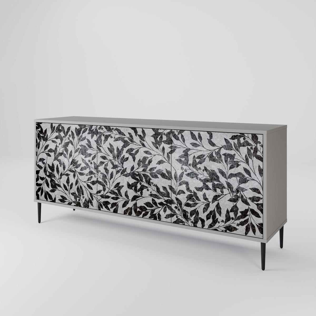 CHARCOAL SPROUT Aparador de 3 Puertas