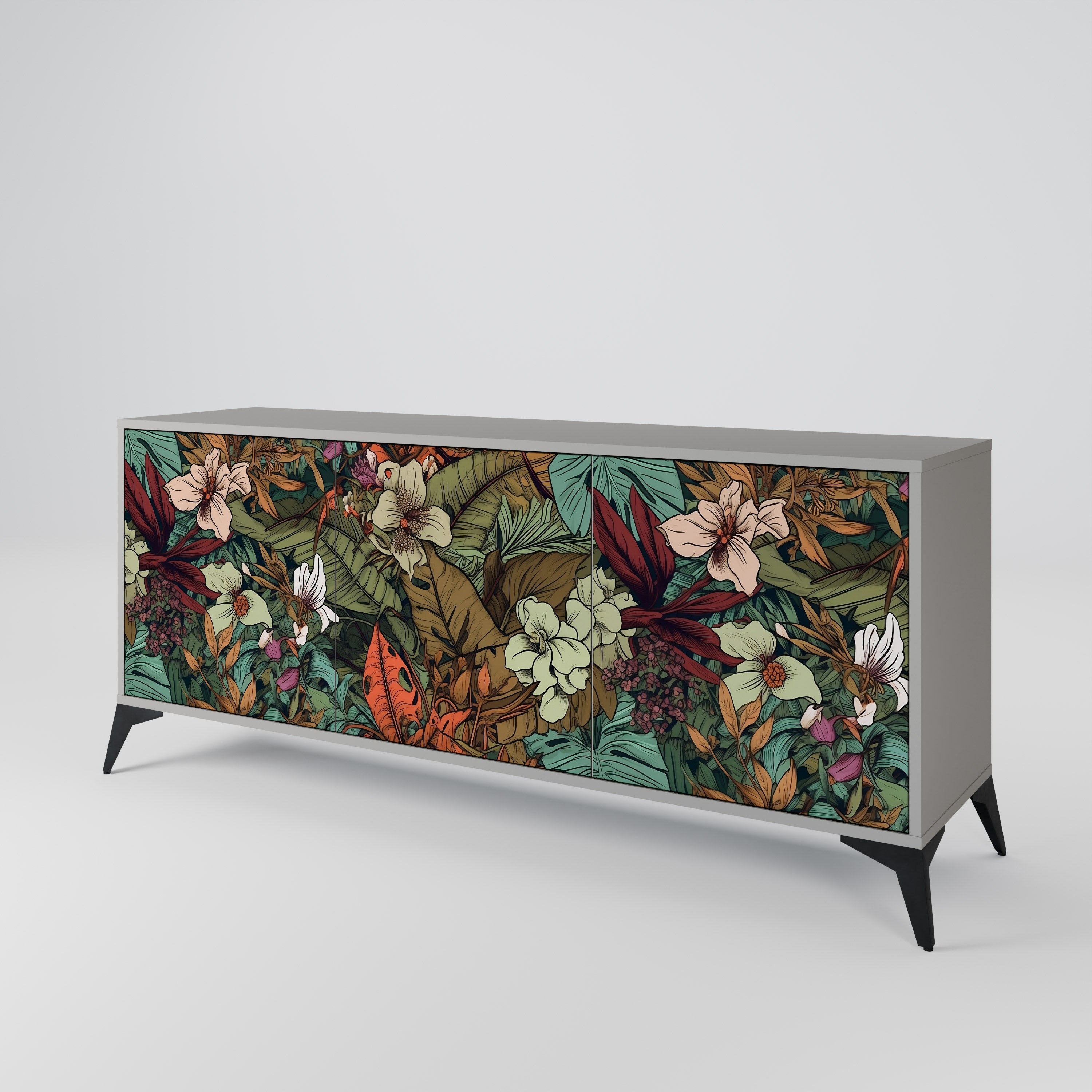 BOTANICAL EMERGENCE 3-Door Sideboard