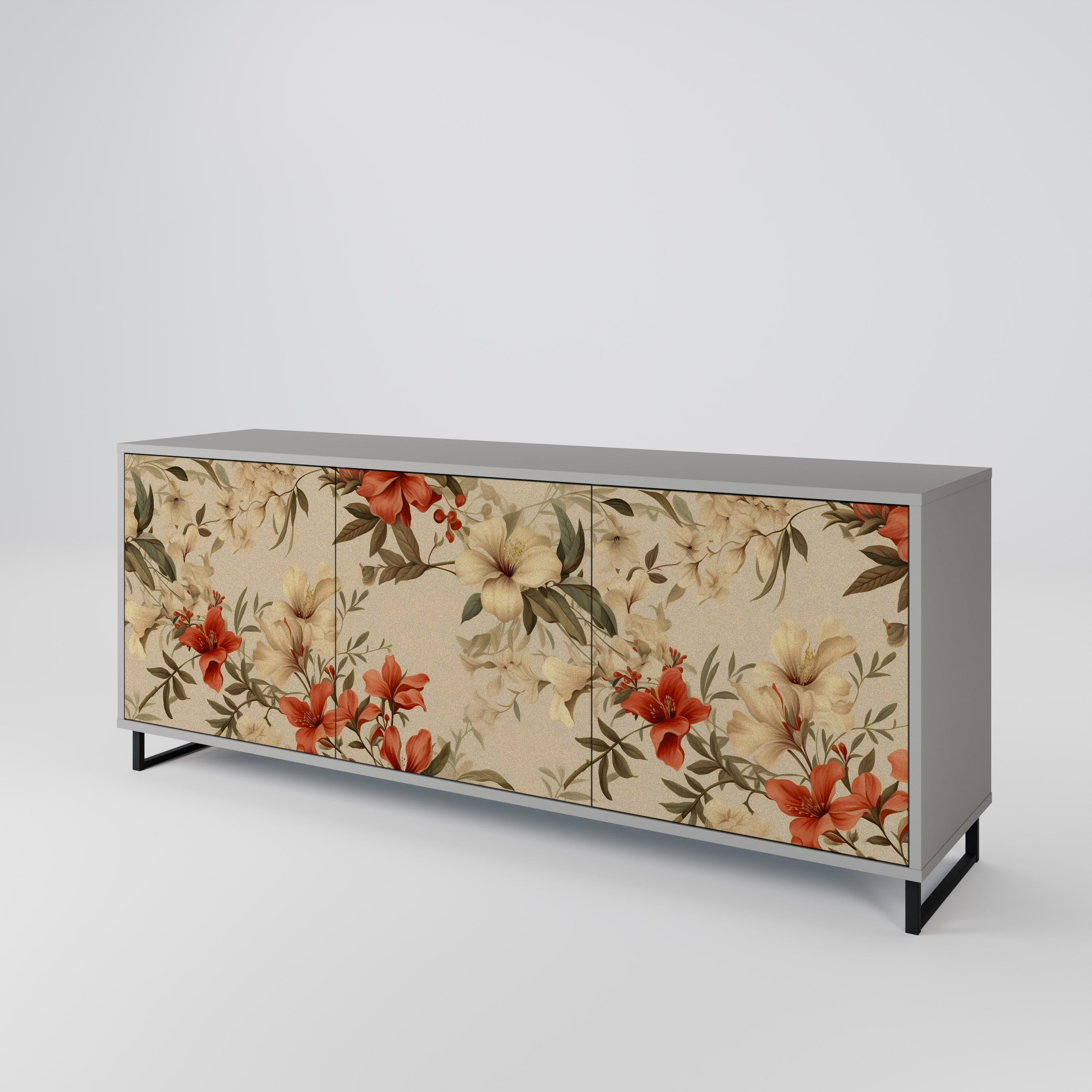 BLOOMING HARMONY 3-Door Sideboard