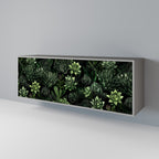 SUCCULENT JUNGLE 3-Door Sideboard in Grey Finish