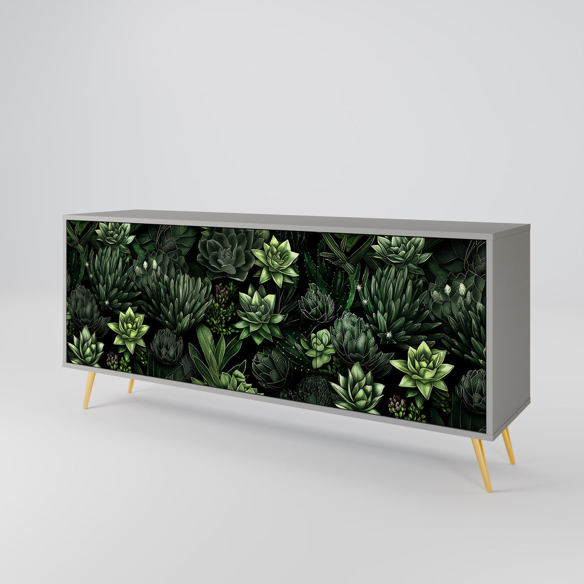 SUCCULENT JUNGLE Aparador de 3 Puertas