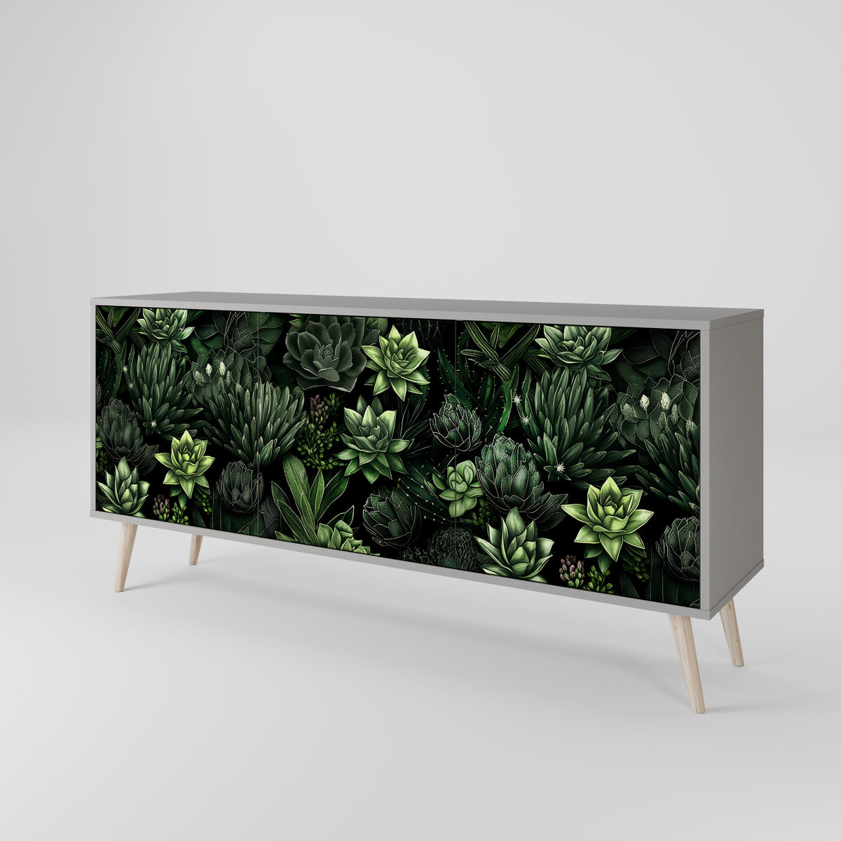 SUCCULENT JUNGLE Aparador de 3 Puertas