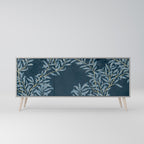 BLUE LEAVES 3-Door Sideboard