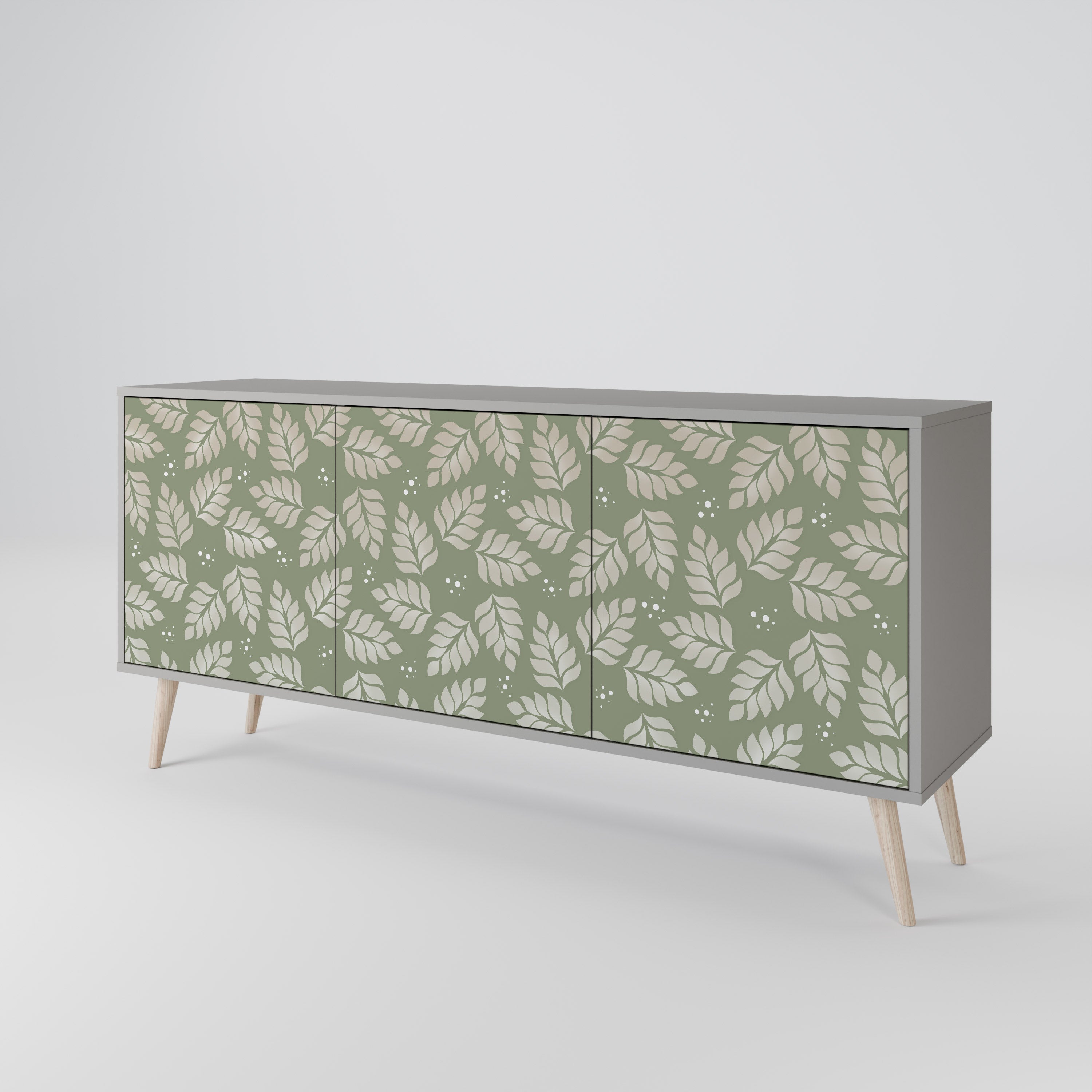 LEAVES ON GREEN 3-Door Sideboard