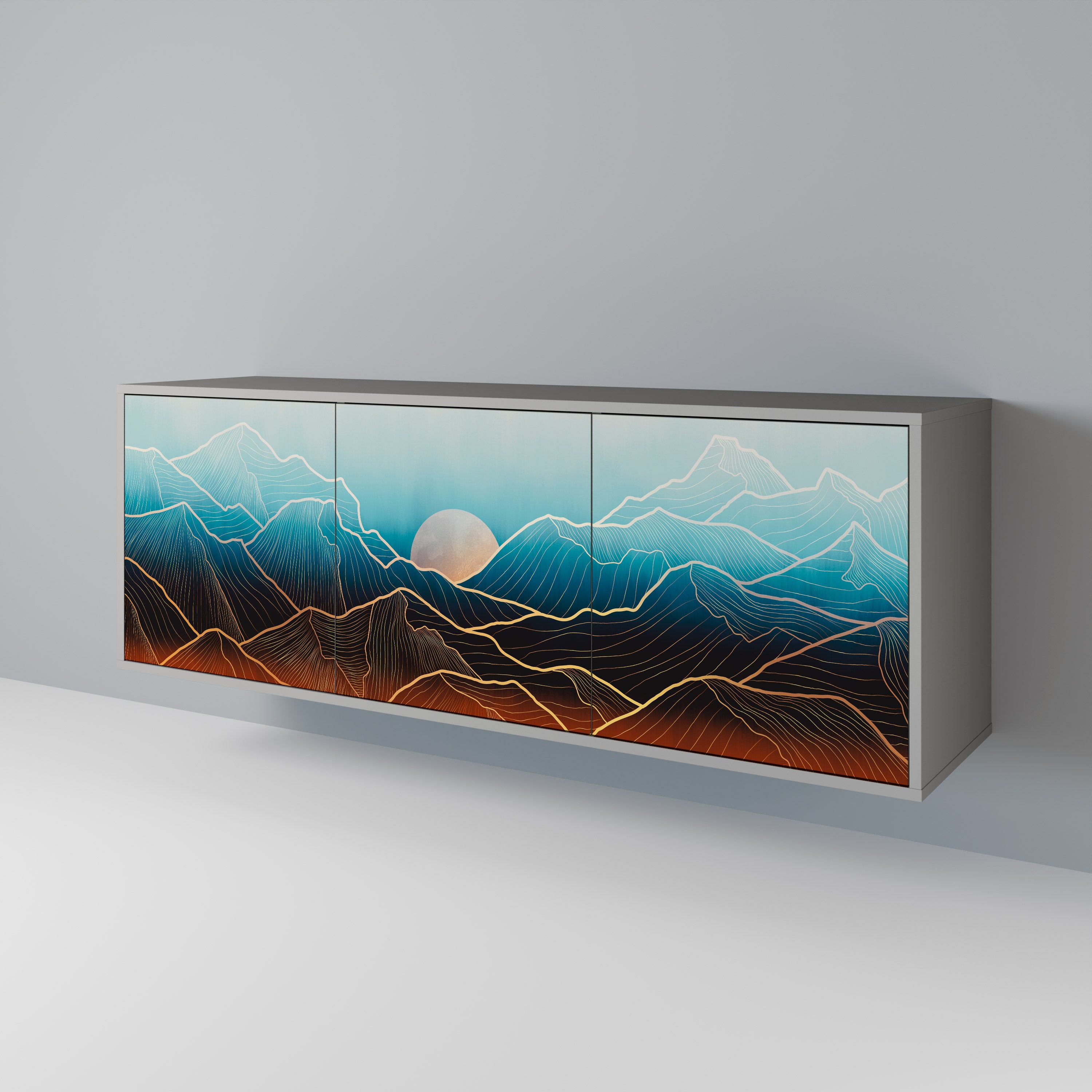 LUNAR SECRETS 3-Door Sideboard