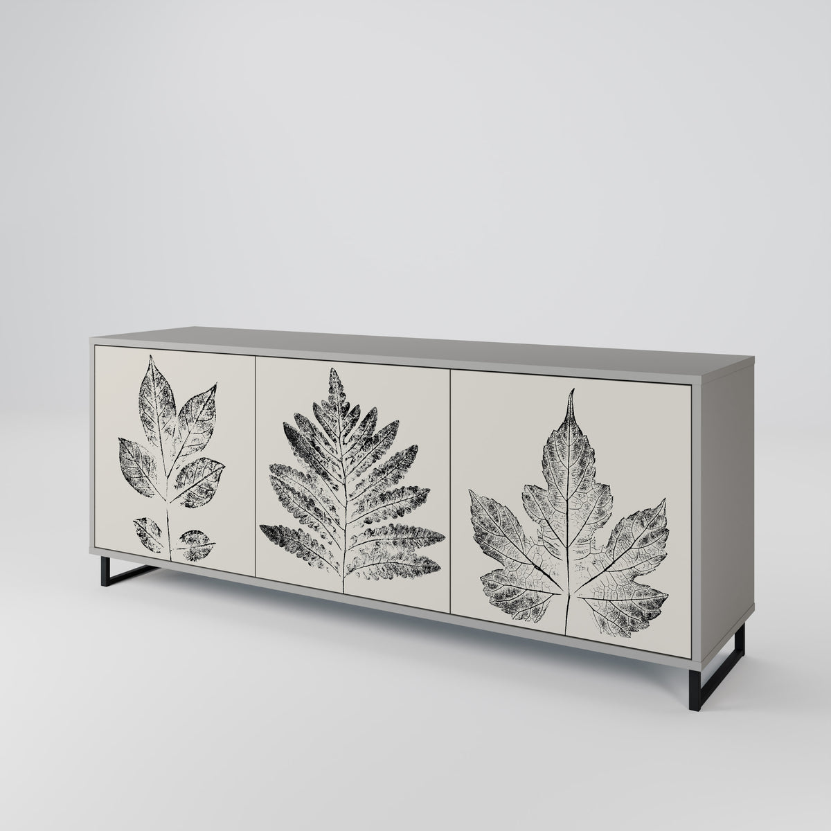 LEAFY STAMPS Aparador de 3 Puertas
