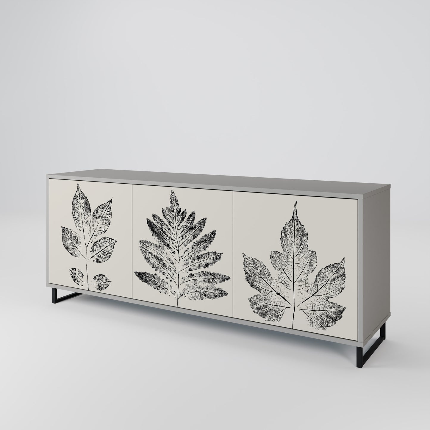 LEAFY STAMPS Aparador de 3 Puertas