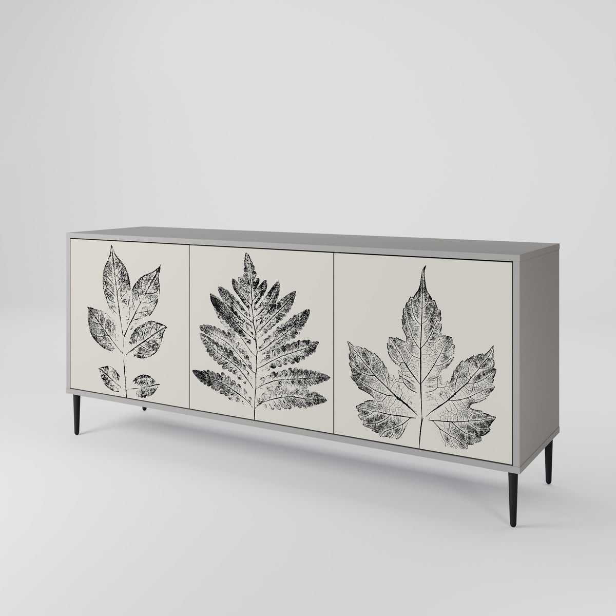 LEAFY STAMPS Aparador de 3 Puertas